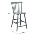 thumbnail image 4 of SAFAVIEH Galena Solid Spindle Back Counter Stool with Footrest, Grey, 4 of 5