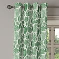 thumbnail image 3 of Ambesonne Botanical Grommet Curtain, Vintage Exotic Leaves, 50" x 63", Green and Ivory, 3 of 6