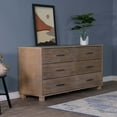 thumbnail image 7 of Grain Wood Furniture Loft 6-Drawer Dresser, Solid Wood with Weathered Pine Finish, 7 of 7