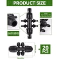 thumbnail image 3 of Locked Barbed Tee Connectors /\uD to /\uD Drip Irrigation Fittings Kit /mm to /mm Tube Lock Female Connector Way Barbed Lock Irrigation Parts for Watering System, 3 of 7