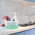 thumbnail image 6 of Soap Dispenser and Scrubber Holder, Liquid Pump Bottle, Sink Dish Washing Soap Dispenser for Home, Bathroom Green, 6 of 8