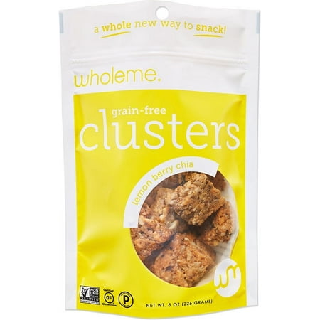 WholeMe, Grain-Free Granola, Gluten Free, Grain-Free Lemon Berry Chia Clusters, 8 oz