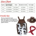 thumbnail image 7 of Kaerm 3pcs Baby Boys Cowboy Suspenders Overalls Hat and Handkerchief Outfits Sets Brown 90, 7 of 7