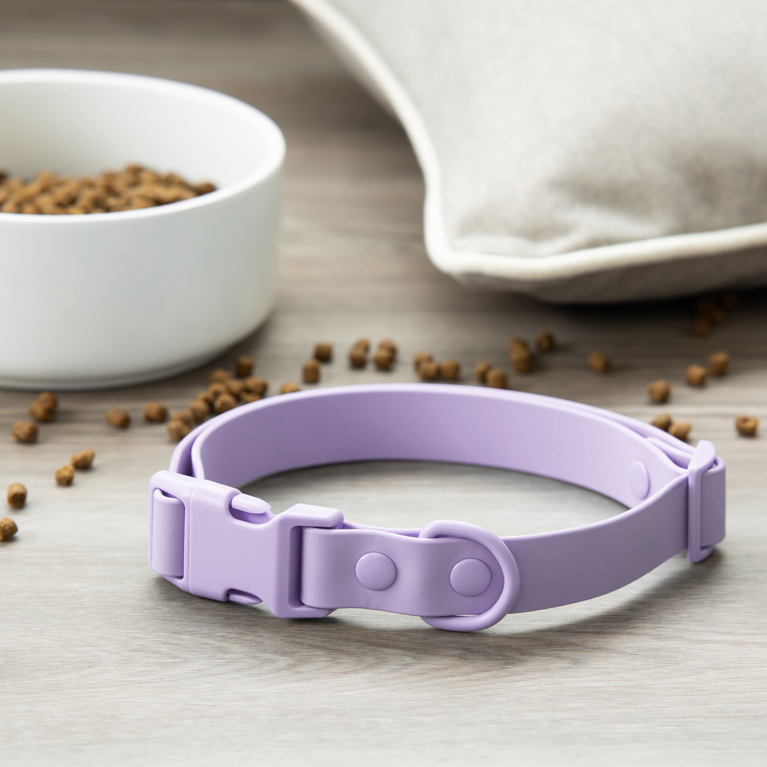 Vibrant Life Water Resistant Adjustable Dog Collar, Lavender, S