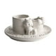 thumbnail image 3 of Soporte de incienso para decoración del hogar, centros de mesa, decoración, soporte de cerámica, plato de vela de gato para dormitorio, sala de estudi Manchas negras, 3 of 9
