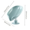 thumbnail image 3 of Household Soap Containers Toilet Soap Box Drain Leafs Soap Dish Double Deck Laundry Soap Box, 3 of 7
