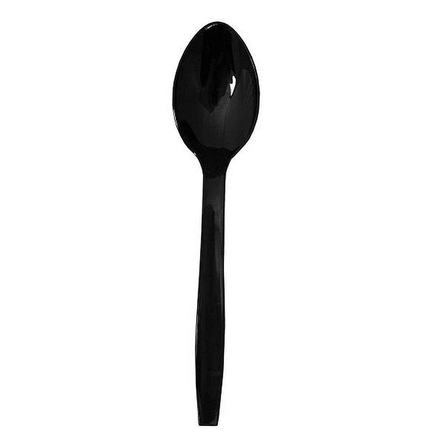 3 pcs of Party Essentials 9" Serving Spoons Black