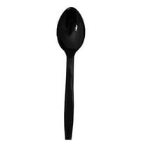 3 Pcs of Party Essentials 9" Serving Spoons - Black