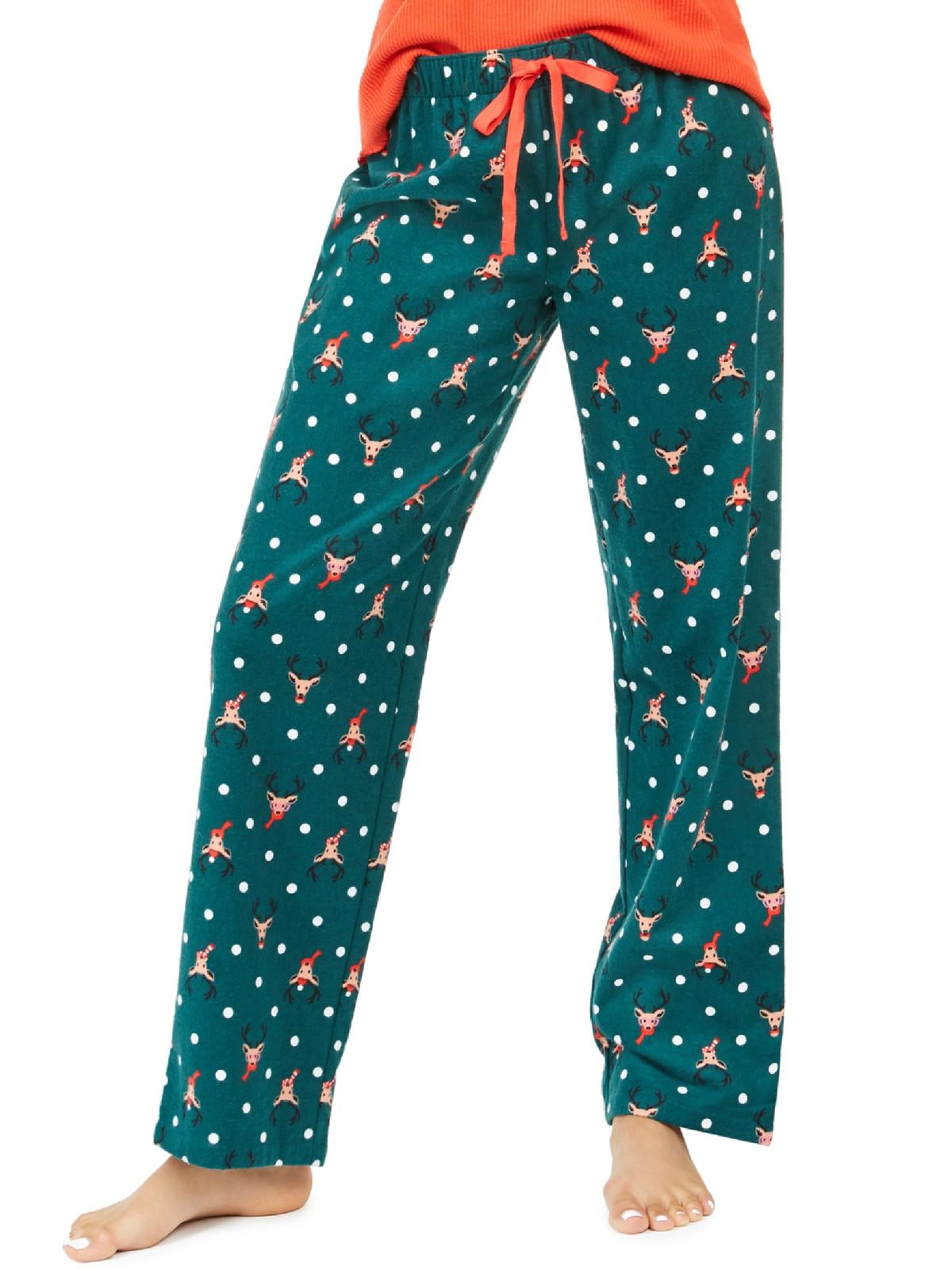 Jenni Womens Nightwear Holiday Pajama Bottoms