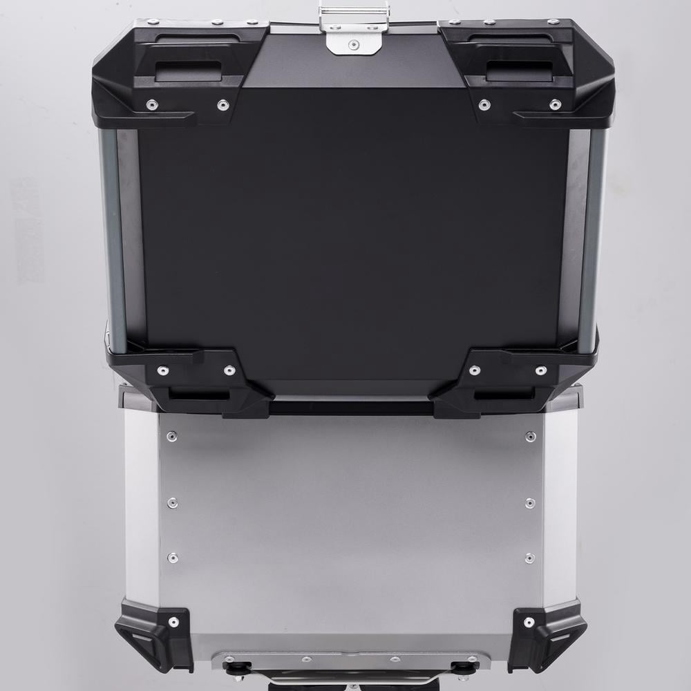 WZTO Motorcycle Top Box Waterproof Motorcycle Rear Top Box 45L Hard Motorcycle Trunk Sturdy Luggage Storage Rear Box with Security Lock superb