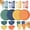 Multicolor, variant on Wheat Straw Dinnerware Set for 4, Unbreakable Plates & Bowls, Lightweight, BPA-Free, Microwave & Dishwasher Safe, 32-Piece Set for Home & Outdoor