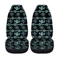 thumbnail image 5 of Psesaysky Teal Cactus Geometric Print Easy to Install Auto Front Seat Cover for Car Interior, Polyester Breathable Vehicle Seat Covers SUV, 5 of 9