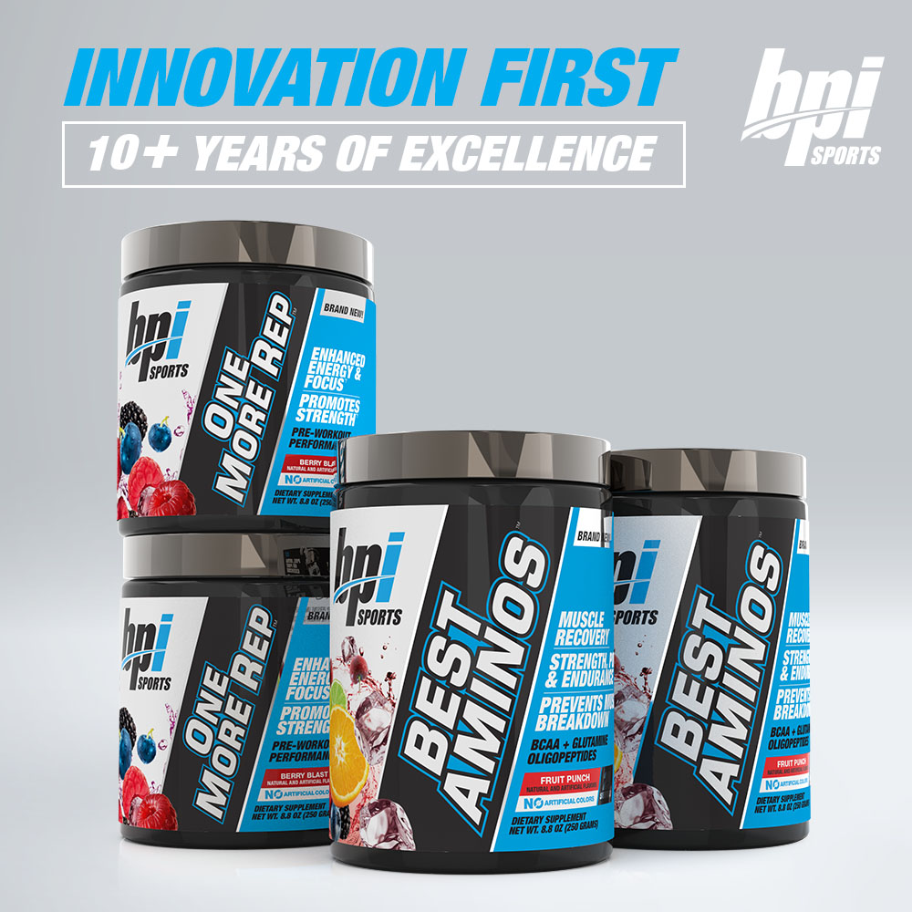 BPI Sports Best Aminos - BCAA Powder Post Workout & Glutamine Recovery Drink with Branched Chain Amino Acids for Hydration & Recovery, for Men & Women - Fruit Punch - 25 Servings