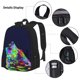 thumbnail image 3 of Balery Howling Wolf Mochila escolar 3 en 1 para niños: mochila resistente con lonchera térmica y estuche para lápices. Mochila escolar para niños y niñas., 3 of 7