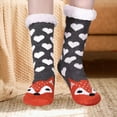 thumbnail image 2 of Women's Winter Super Soft Warm Fuzzy -Lined Grippers Slipper Socks, 2 of 3