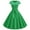 Green, variant on LUXUR Women Solid Color Swing Dresses Casual Holiday Midi Dress Royal Blue L