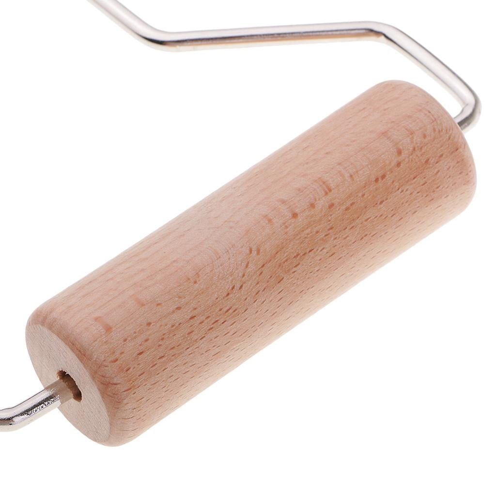 Milageto 2-6pack Wooden Non-Stick Roller Clay Tool Baking for Ceramic Pottery Sculpture 4 Pcs