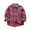 Red, variant on GPAECEAD Toddler Boys Girls Kids Flannel Plaid Shirt Jacket Long Sleeve Lapel Button Down Pocketed Shirts Regular Fit Casual Fall Coat Red
