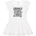 thumbnail image 3 of Inktastic Crohns Disease Awareness Girls Baby Dress, 3 of 5