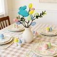thumbnail image 1 of ddioayh Easter Floral Picks Artificial Flower Stem-Shapes with Berry Egg Easter Spring Bunny Decoration 28cm for Home Festival Decor, 1 of 6