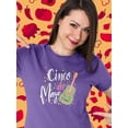 thumbnail image 2 of Cinco De Mayo Avocado Guitar Shaped T-Shirt Women -Image by Shutterstock, Female Small, 2 of 4