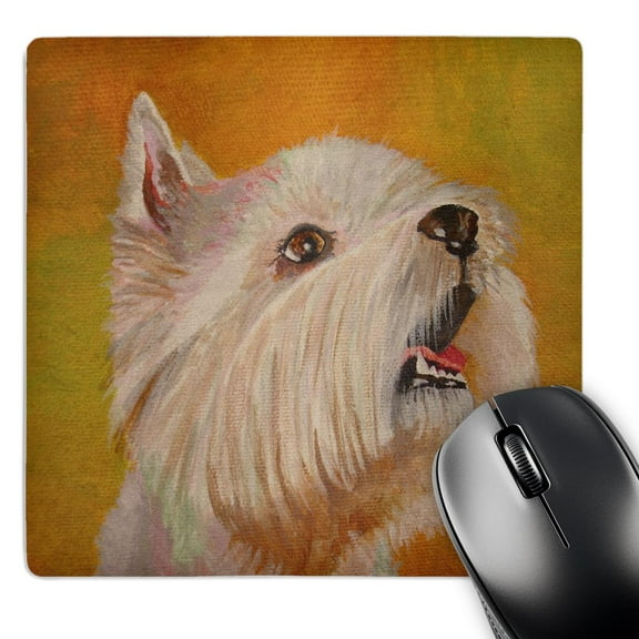 3dRose, West Highland Terrier - dog, dogspoltalloch terrier, roseneath terrier, westie, westy, terrier, MousePad