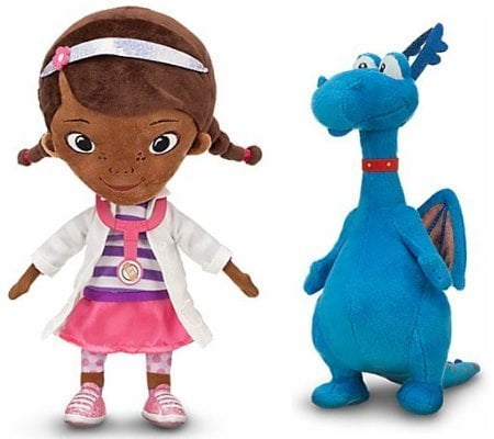 Disney Doc McStuffins 8" Snowman and 8'' Hallie Hippo Plush Doll 