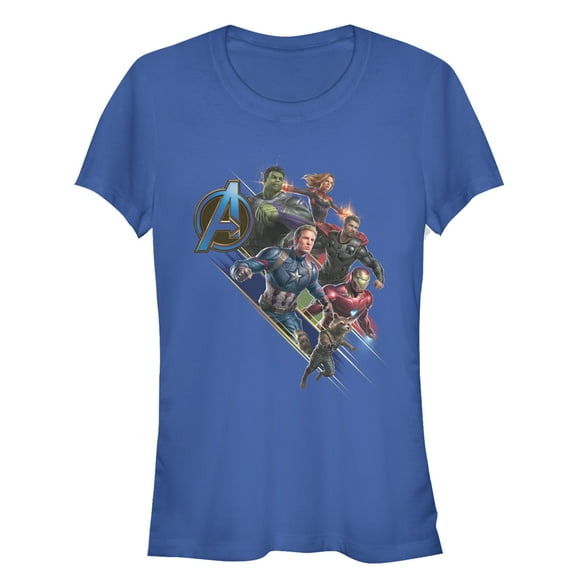 Junior's Marvel Avengers: Endgame Hero Streak  Graphic Tee Royal Blue Small