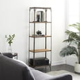 thumbnail image 2 of DecMode 24" x 71" Brown Wood 5-Tier Shelving Unit, 1-Piece, 2 of 8