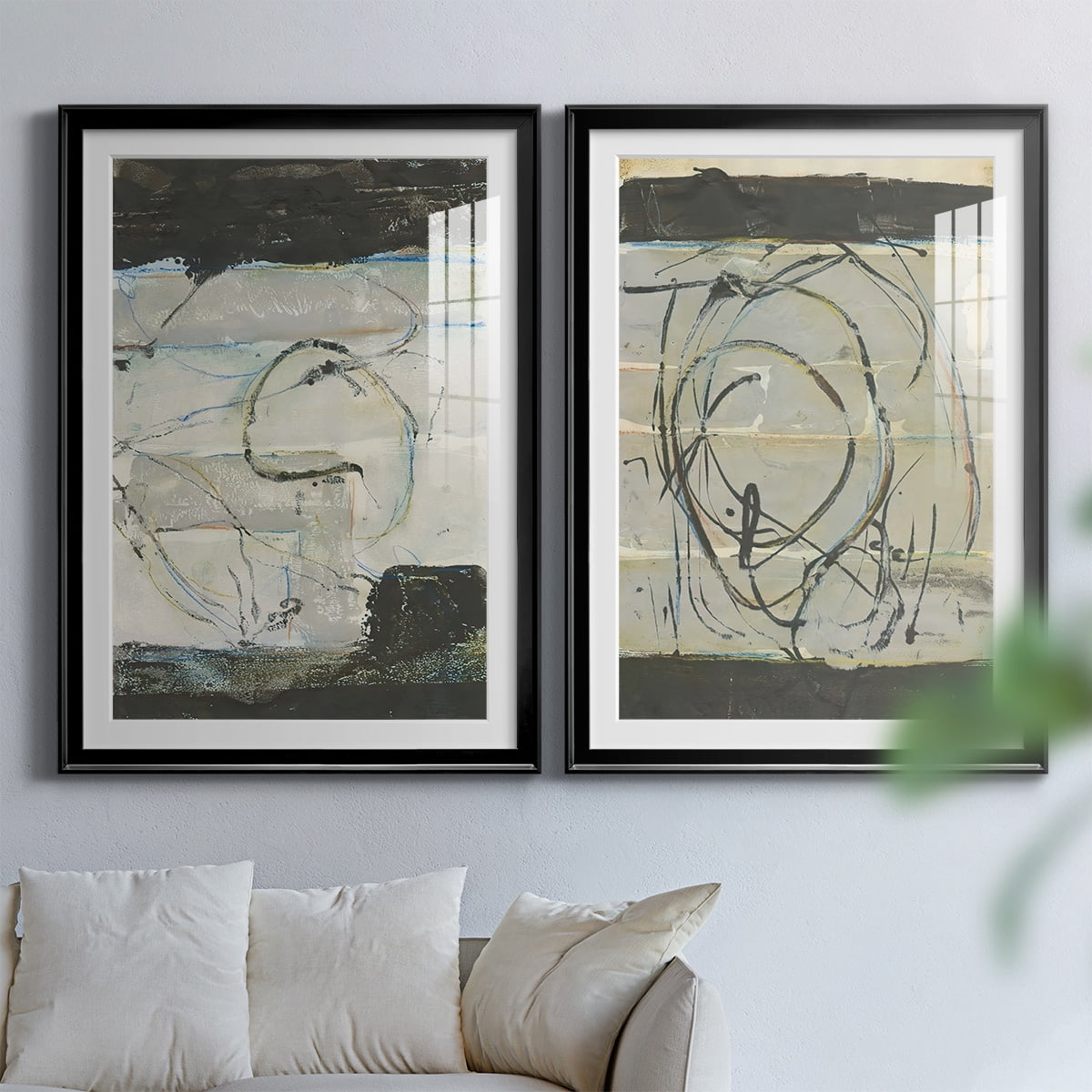 Wexford Home Continuing Energy I Premium Framed Print, 22.5" x 30.5" - Ready to Hang, Black (Set of 2)