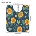 thumbnail image 5 of IAUYY 24x16 Inch Bath Mat Thick Soft Plush Shower Mat TPR Backing Material Non Slip Bath Mats for Bathroom for Tub Shower Hotel Sunflowers with Heart-shaped Leaves, 5 of 9