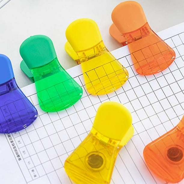 6 Pcs Plastic Bag Clips chip Bag food Clip Colors Air Seal Grip Colored Food Clip Walmart en linea