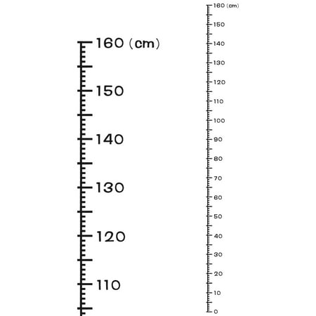 

Uxcell Height Chart Ruler 160cm Metric System PVC with Transfer Film Black