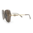 thumbnail image 6 of Womens Oversized Butterfly Rectangle Fashion Rhinestone Arm Sunglasses Grey - Brown, 6 of 7