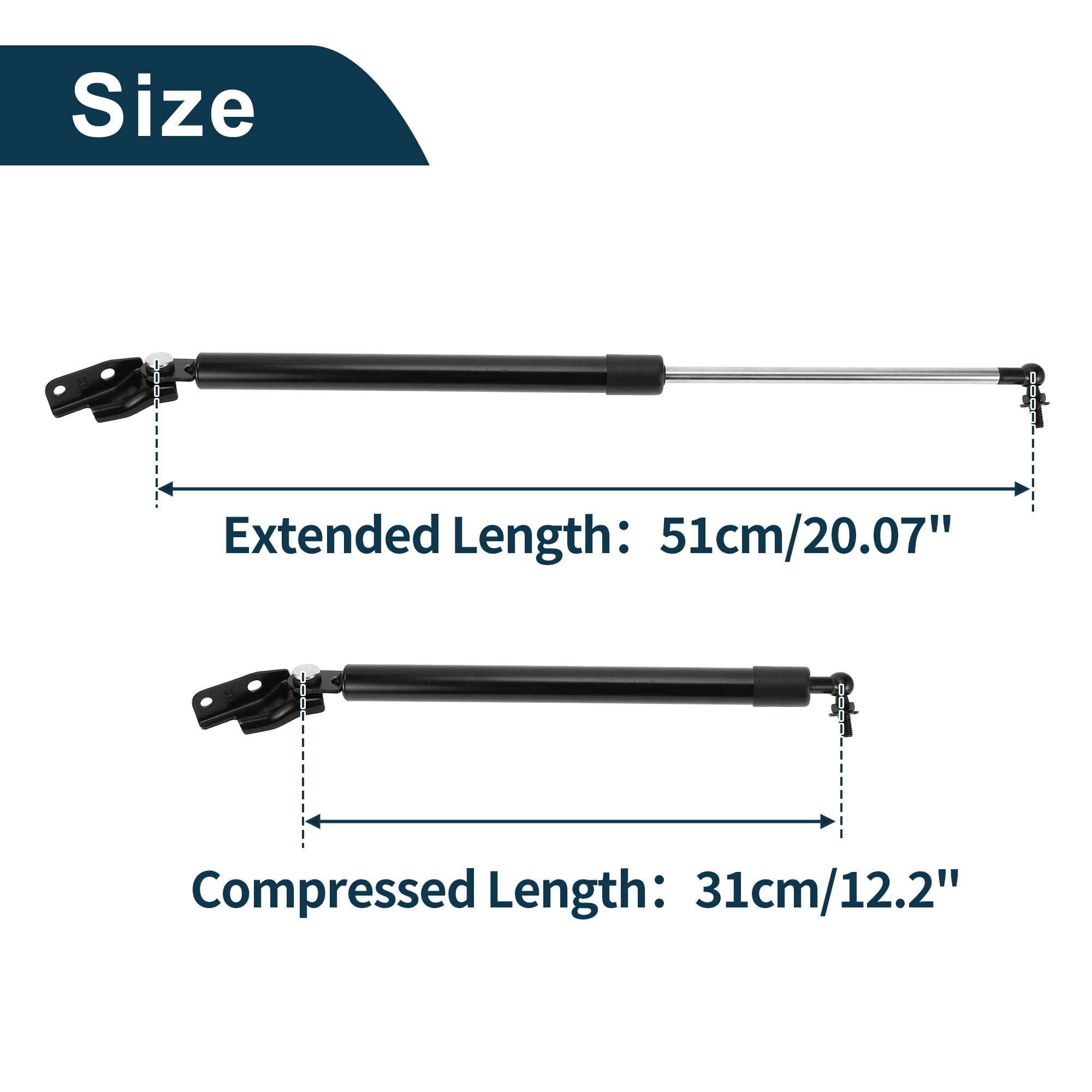 Unique Bargains 2Pcs Rear Hatch Lift Supports for Subaru Forester 2014-2018 Tailgate
