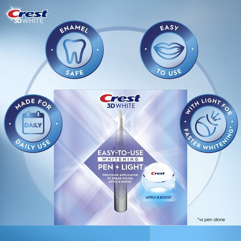 Crest 3DWhite Easy-to-Use Teeth Whitening Pen Light, Teeth