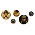 thumbnail image 2 of Designart "Vintage High Fashion African American Model VI" African American Woman Metal Wall Art Set of 5 Piece, 2 of 5
