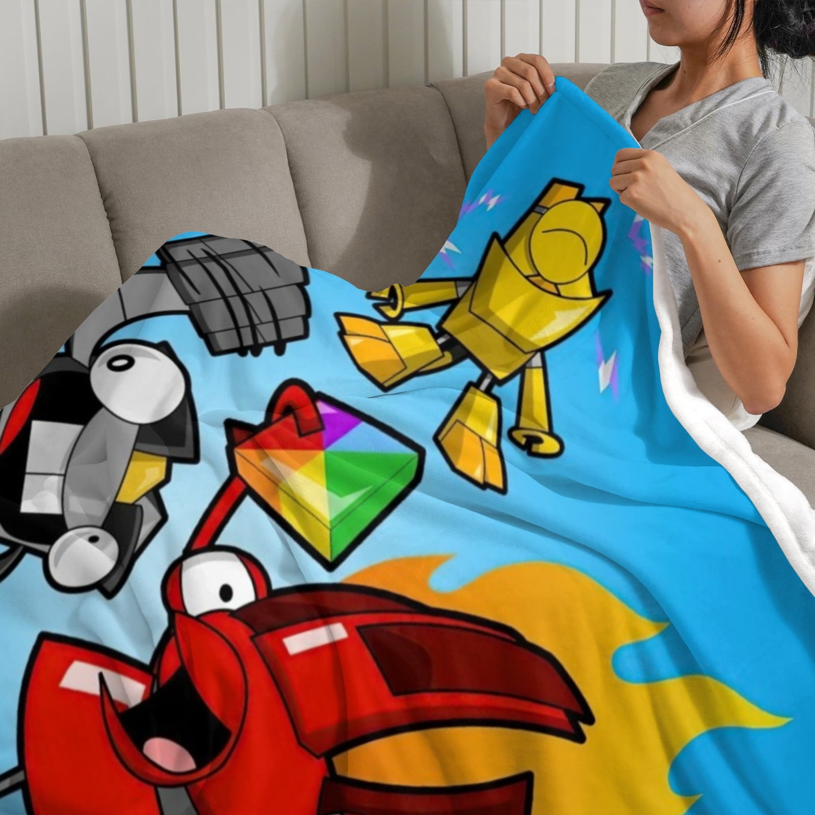 mixels Throw Blanket Gifts for Fans Lover Girls Boys Women Present Hoodie Him Bed 30"x40"