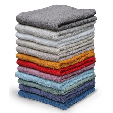 Living Fashions Washcloths Pack of 12, Size 13" x 13"