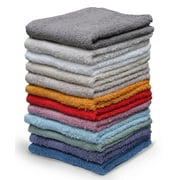 Living Fashions Washcloths Pack of 12, Size 13" x 13"