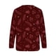 thumbnail image 5 of Sudadera de cuello redondo transpirable cómoda de manga larga con estampado de moda para mujer Fridja  bvmnju6783, 5 of 5
