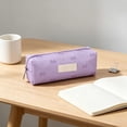thumbnail image 2 of School_Supplies Under $1 dollars!Special Pencil Case Pouch, 1Pcs Pencil Pouch Pen case Large capacity pencil case with bowknot patterns Stationery bagpencil case office stationery storage bag, Purple, 2 of 7