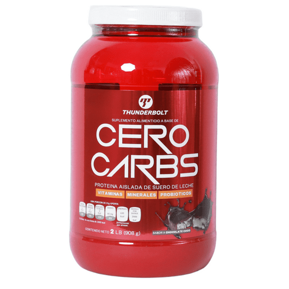Proteína Thunderbolt Zero Carbs 2lb, 25g Por Porción Thunderbolt Proteína Zero Carbs