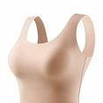 thumbnail image 4 of SwiftWear Women's Seamless Built-In Bra Tank Top Wide Strap Breathable Summer Cami with Slimming Fit Basic Layering Comfort, 4 of 5