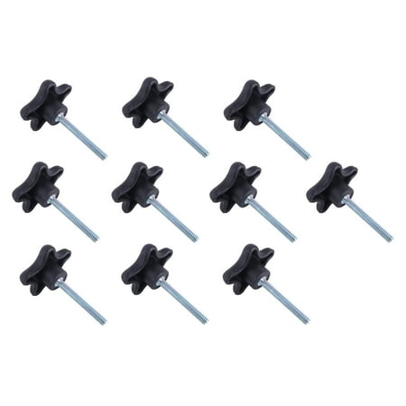 

HetayC 774014 Lot 10 Each 5/16 18 Male Thread Star Knobs 2 inch Diameter with 2 inch Long Threaded Post