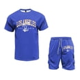 thumbnail image 4 of Afdoent Men's 2 Pieces Outfits Men Stylish Casual Suit Set With Pockets For Street Style And Parties Short Sleeved T Shirt And Shorts Set For Summer Beach Clothes Fashion, 4 of 4