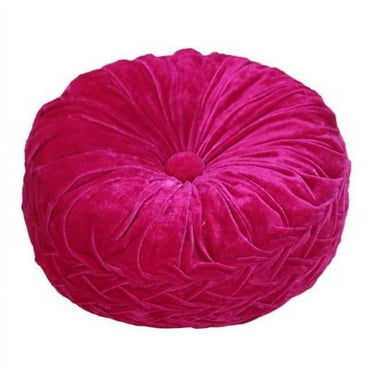 Aanny Designs TFP003 Taylor Tufted Button Pillow, Fuschia