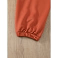 thumbnail image 5 of Kucnuzki 10 Years Big Girls Winter Outfits 11 Years Big Girls Clothes Sets Fashin Long Sleeves Hoodie Sweatshirt Butterfly Print Tank Top Color Block Pants 3pcs Pant Sets Orange, 5 of 10