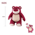 thumbnail image 2 of Grandes Peluche Oso Fresa Juguetes 60cm Regalo Para Niños Xtellar Rosa, 2 of 4