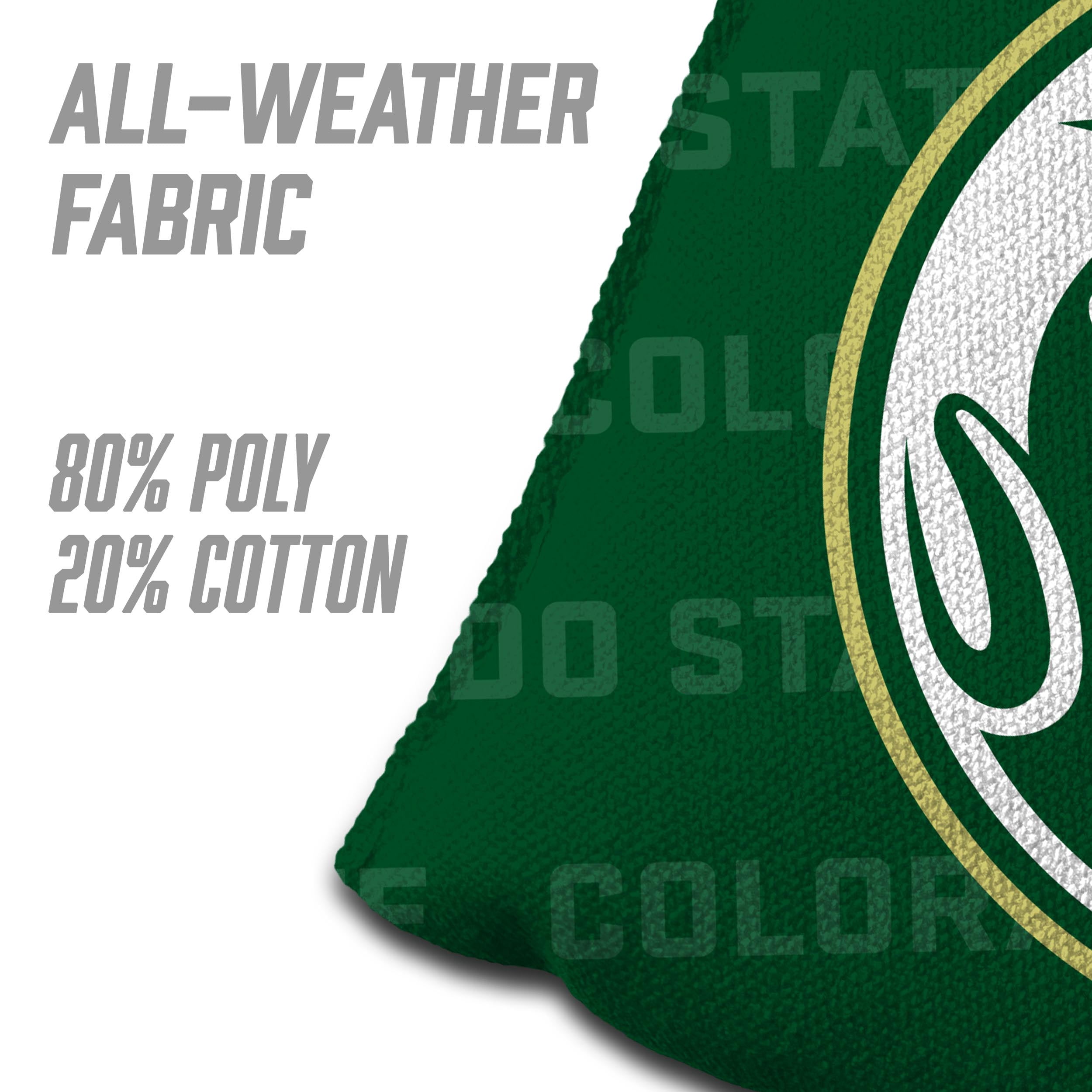 NCAA Colorado State Rams Cornhole Bags - 4PK - Green